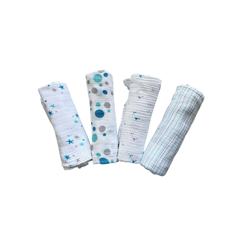 Aden + Anais Cotton Muslin Swaddle Set of 4